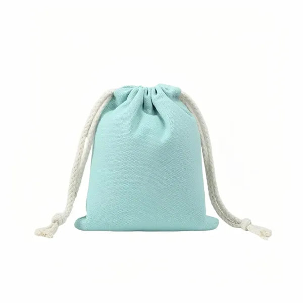 12.6 Inch Lightweight Durable Cotton Canvas Drawstring Bag