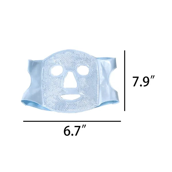 Ice Pack Applied To Facial Mask