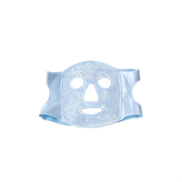 Ice Pack Applied To Facial Mask