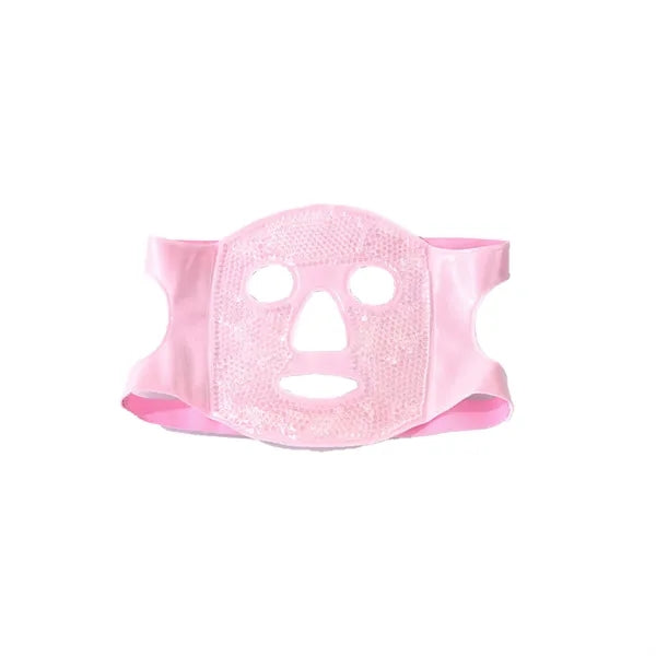 Ice Pack Applied To Facial Mask