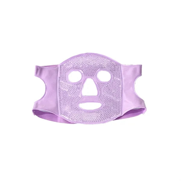 Ice Pack Applied To Facial Mask