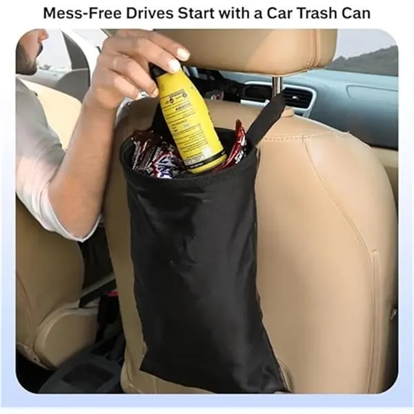 Washable Car Back Seat Hanging Trash Bag