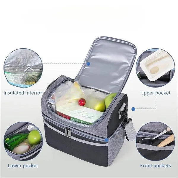 Multifunctional Portable Insulated Office Lunch Bag