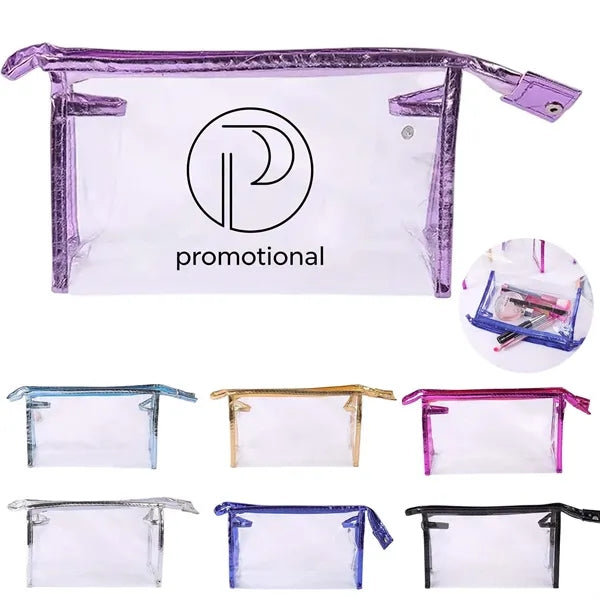 Clear PVC Cosmetic Bag Waterproof Toiletry Pouch
