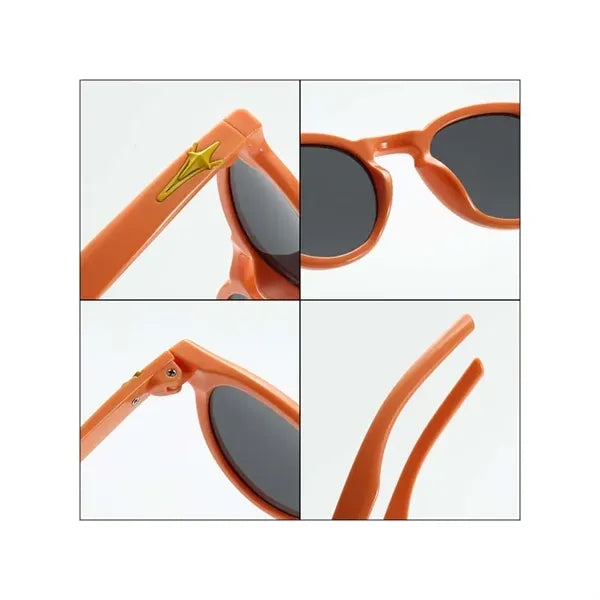 Kids Silicone Frame Sunglasses - Gray Lenses