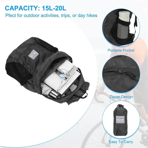 Ultra Light Foldable Water Repellent Travel Backpack