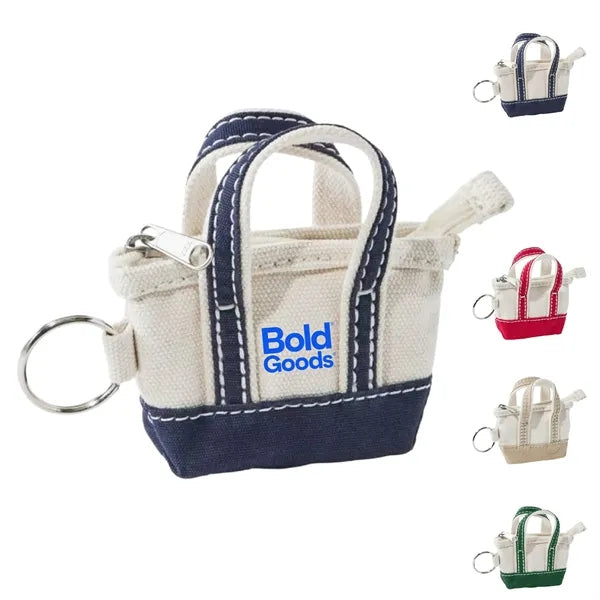 Mini Canvas Keychain Bag Travel Waterproof Gift
