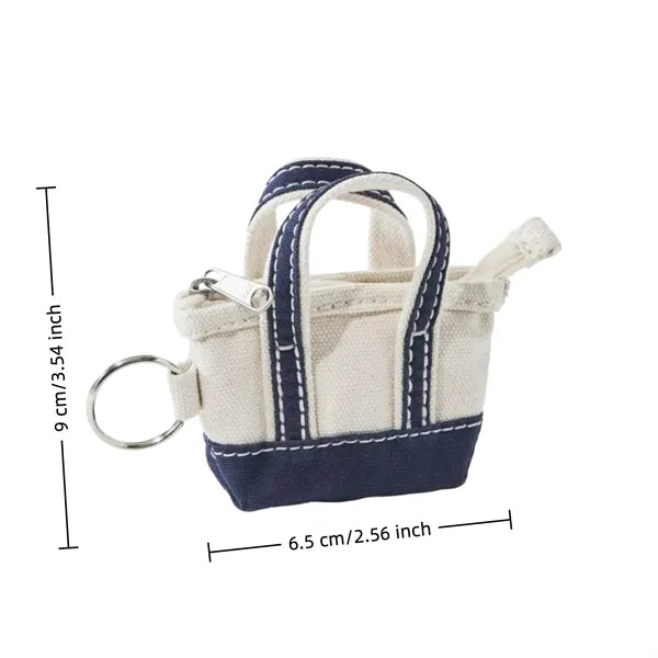 Mini Canvas Keychain Bag Travel Waterproof Gift