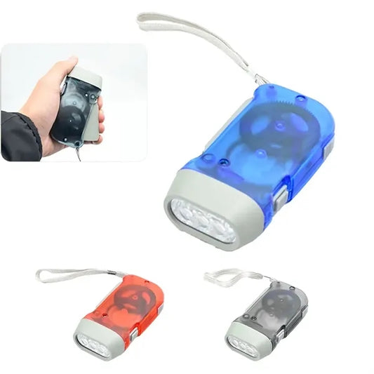 Hand Press Emergency Generator Flashlight