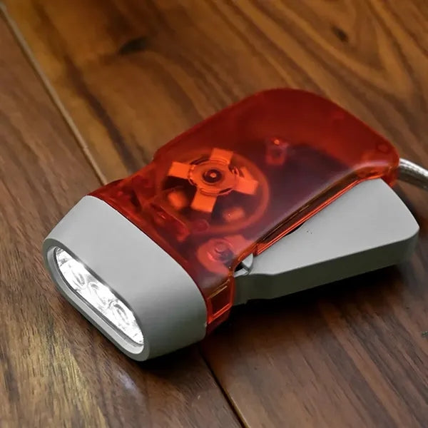 Hand Press Emergency Generator Flashlight