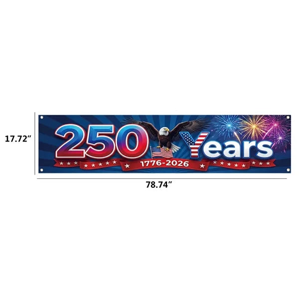 Independence Day Outdoor Flag Backdrop Decoration Banner