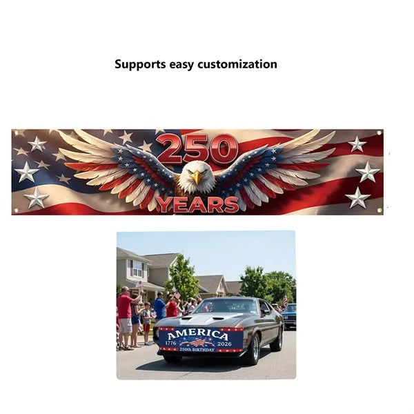 Independence Day Outdoor Flag Backdrop Decoration Banner