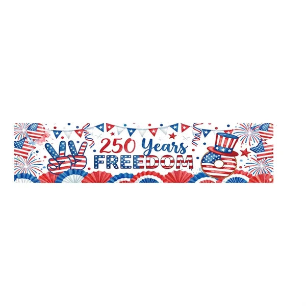 Independence Day Outdoor Flag Backdrop Decoration Banner