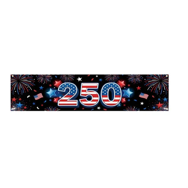 Independence Day Outdoor Flag Backdrop Decoration Banner