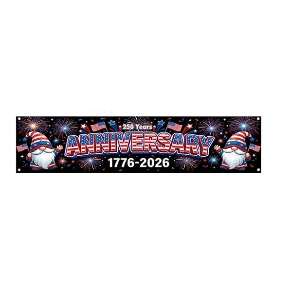 Independence Day Outdoor Flag Backdrop Decoration Banner