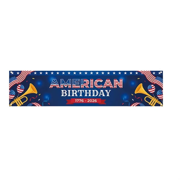 Independence Day Outdoor Flag Backdrop Decoration Banner