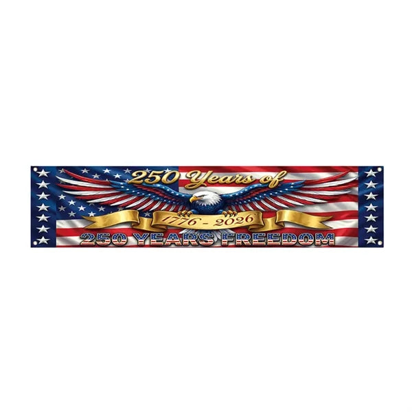 Independence Day Outdoor Flag Backdrop Decoration Banner