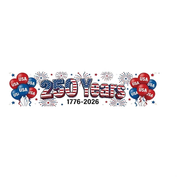 Independence Day Outdoor Flag Backdrop Decoration Banner