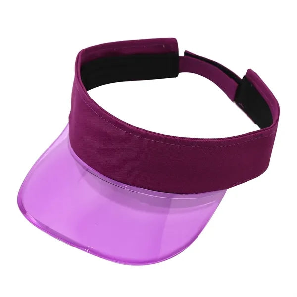 Adjustable Sports Sun Visor Hat with PVC brim