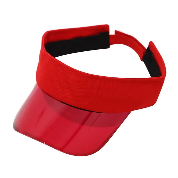 Adjustable Sports Sun Visor Hat with PVC brim