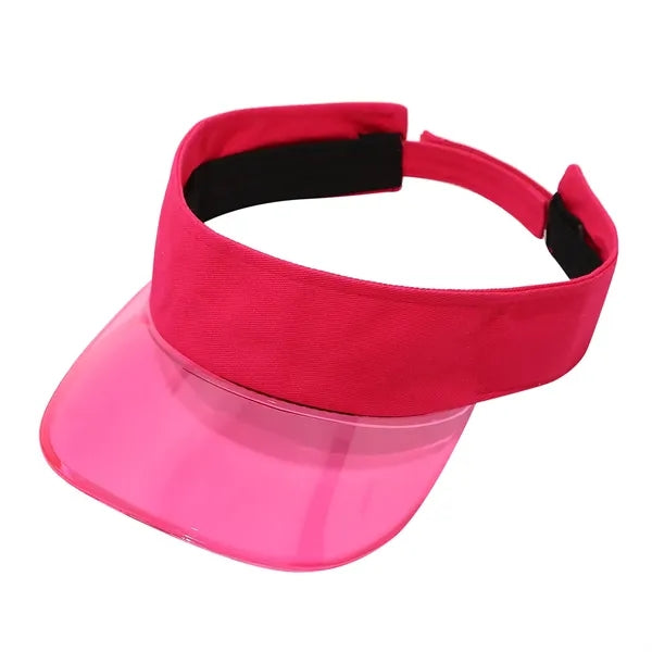 Adjustable Sports Sun Visor Hat with PVC brim