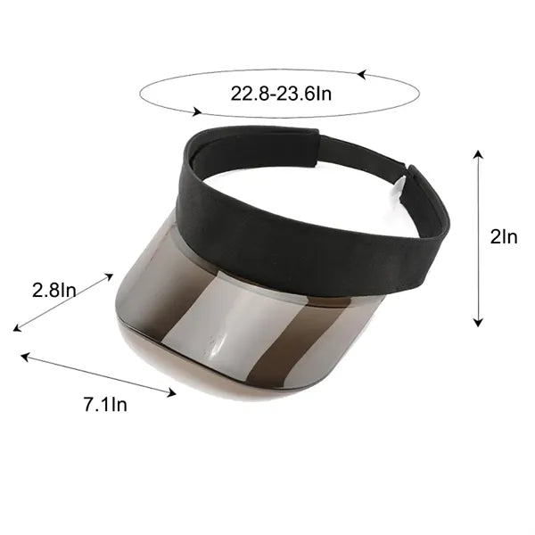 Adjustable Sports Sun Visor Hat with PVC brim