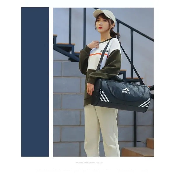 Oxford Cloth Cylinder Gym Bag