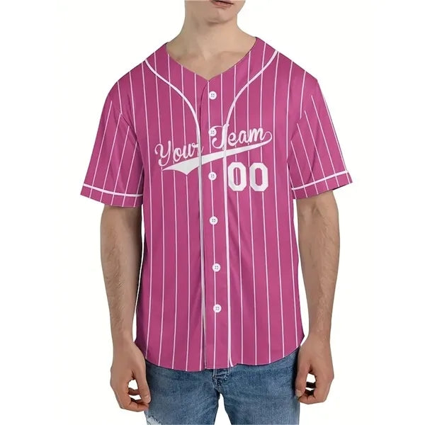 Short sleeve cardigan baseball jersey