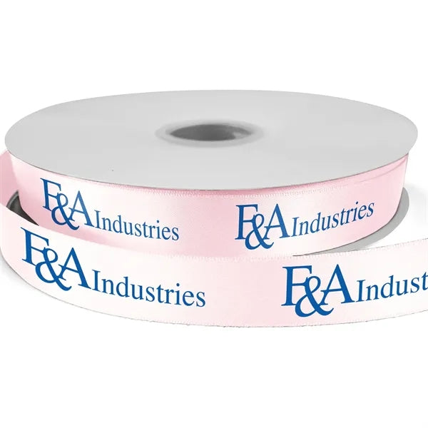 7/8" Bridal Satin Ribbon - 25yd Roll - Foil Print