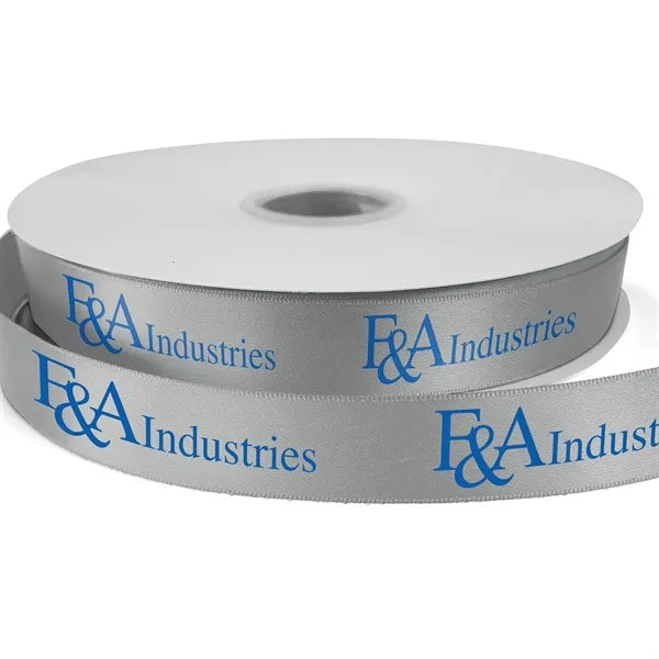 7/8" Bridal Satin Ribbon - 25yd Roll - Foil Print