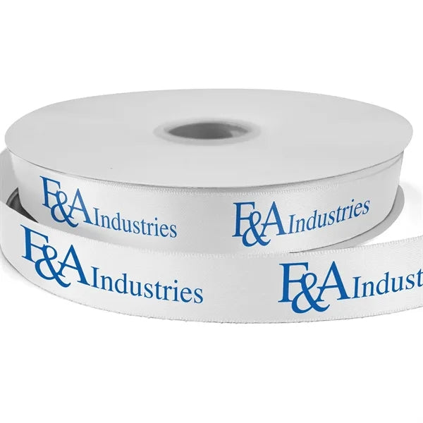 7/8" Bridal Satin Ribbon - 25yd Roll - Foil Print
