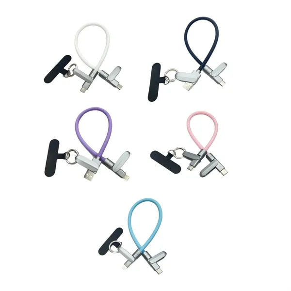2-in-1 Silicone Wristband Fast Charging Cable