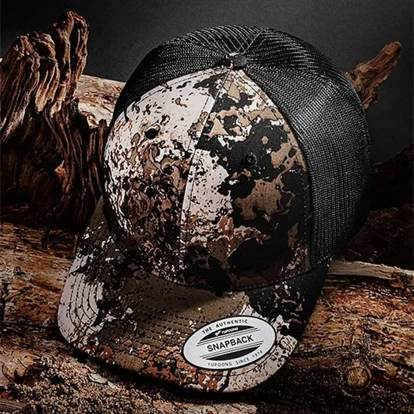 Flexfit YP Classics Veil Camo Retro Trucker Cap