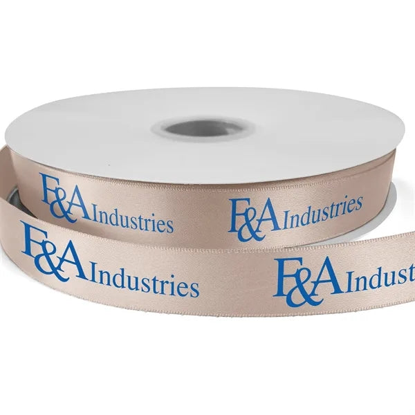 7/8" Bridal Satin Ribbon - 100yd Roll - Foil Print