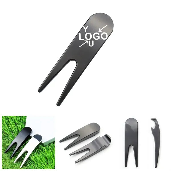 Golf Course Divot Fixer with Opener