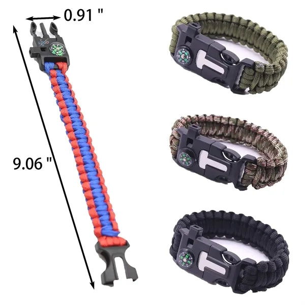 Versatile Outdoor Survival Bracelet
