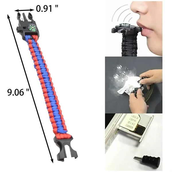 Versatile Outdoor Survival Bracelet