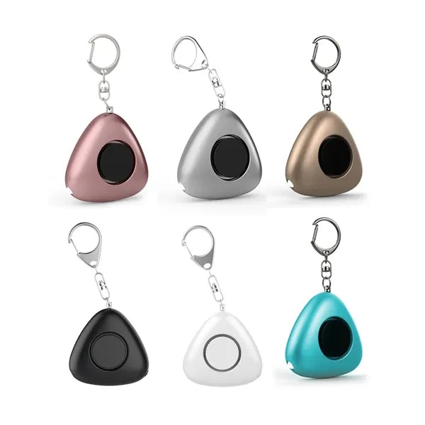 Personal Safety Alarm Keychain with Triangle Emergency Siren