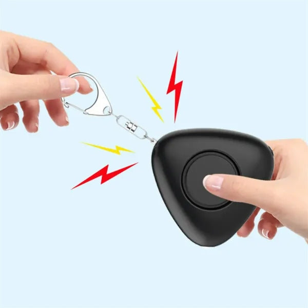Personal Safety Alarm Keychain with Triangle Emergency Siren