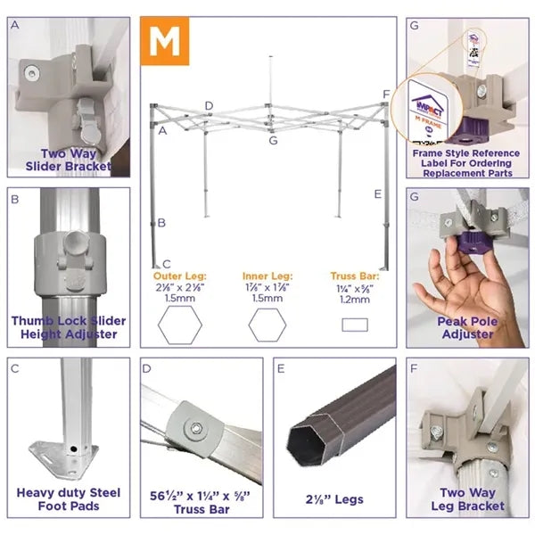 10x10 Custom Canopy Kit (Full Digital) - M Aluminum