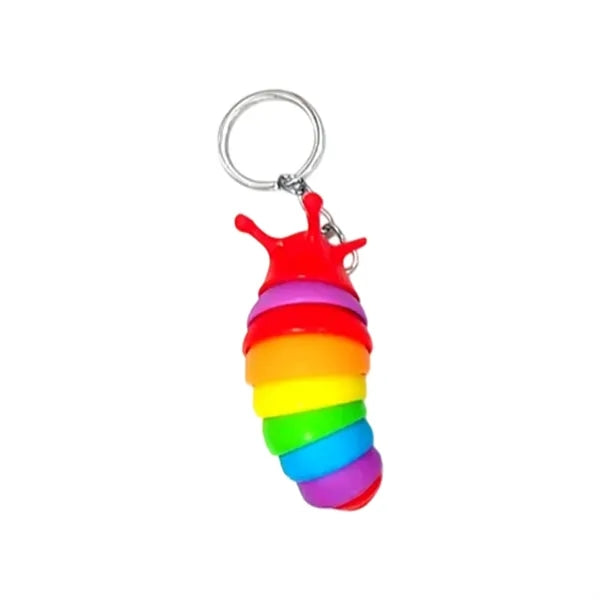 Caterpillar Squeeze Fidget Keychain