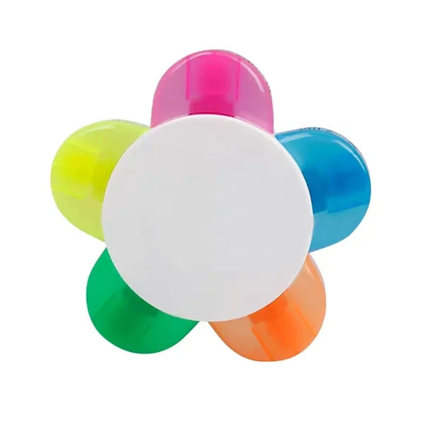 Petals Flower Shape Fluorescent Highlighter Pens