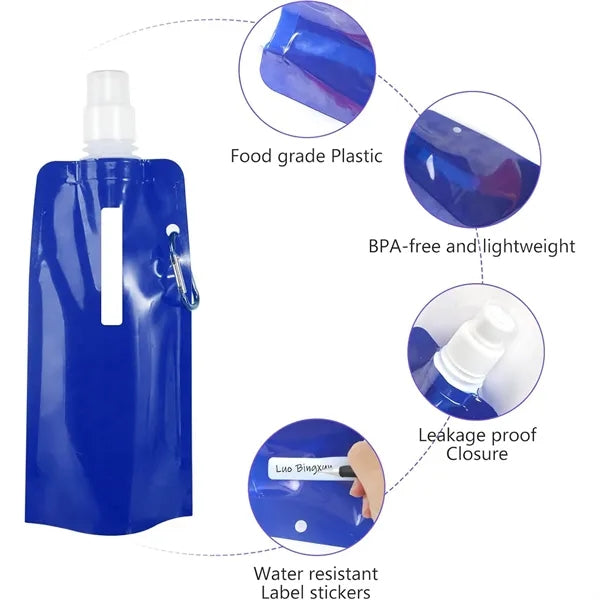 Portable Foldable Sports Water Bag Bottle
