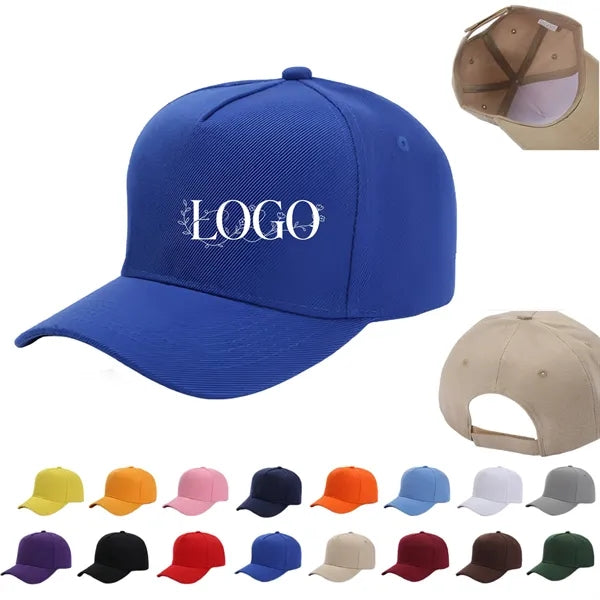 5 Panel Embroidered Baseball Cap
