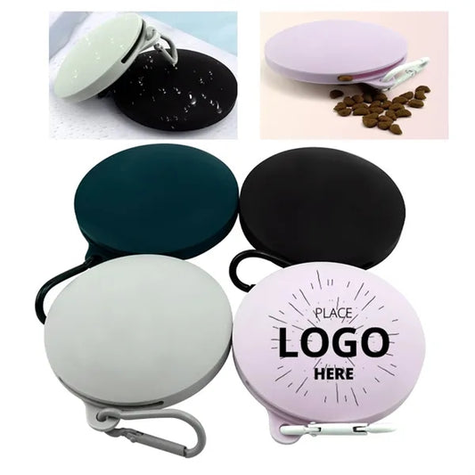 Grade Silicone Round Compact Dog Food Storage Pouch