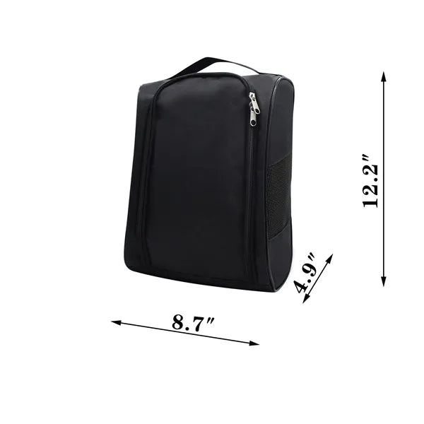 Eco-Friendly PVC & Nylon Golf Shoe Storage Bag With Breathab