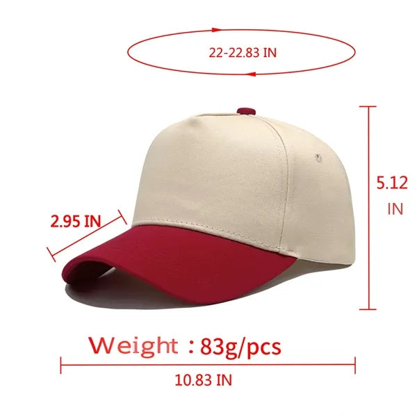 Unisex 5 Panel Mid Trucker Baseball Cap W/Hard Top