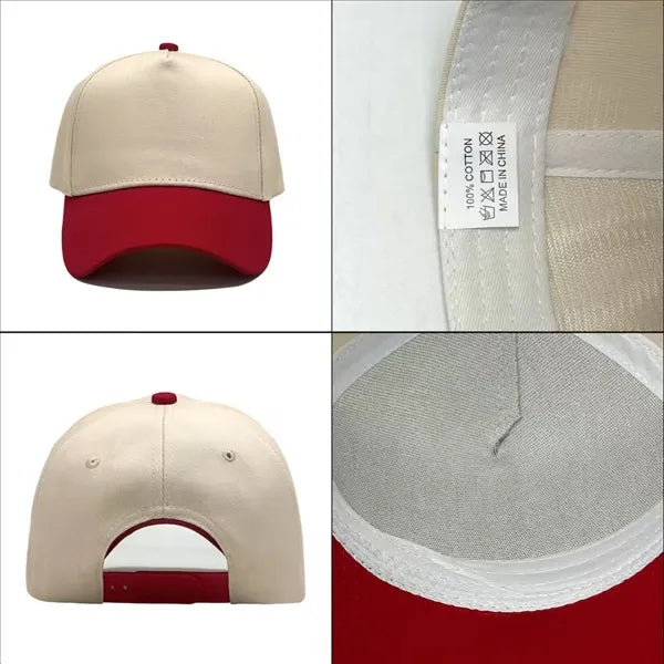 Unisex 5 Panel Mid Trucker Baseball Cap W/Hard Top