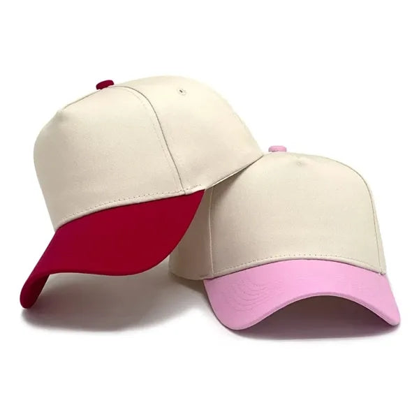 Unisex 5 Panel Mid Trucker Baseball Cap W/Hard Top
