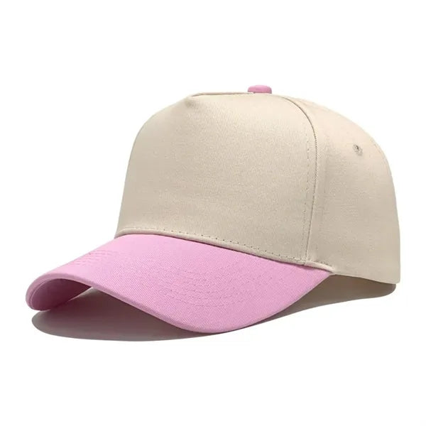 Unisex 5 Panel Mid Trucker Baseball Cap W/Hard Top